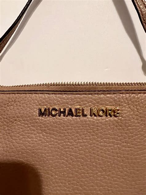 Michael Kors Adele Double Zip Pebble Leather .